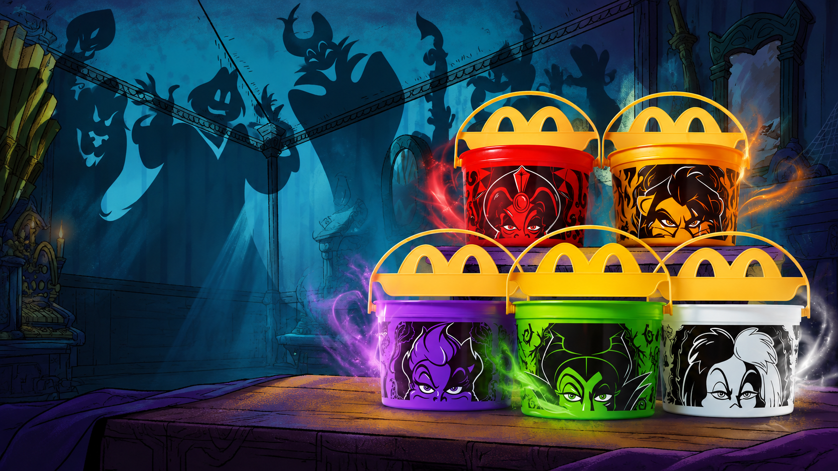 McDonald’s Boo Buckets Get a Wicked Disney Villains Makeover for Halloween 2026